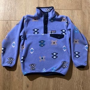 Patagonia lightweight Synchilla fleece pullover snap t